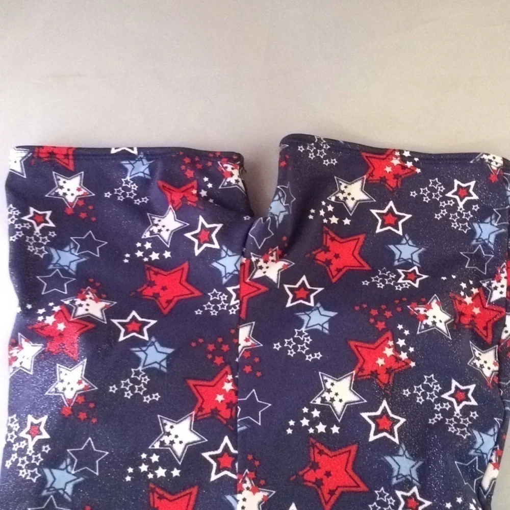 Just Imagine Leotard Medium Red /White/Blue Stars